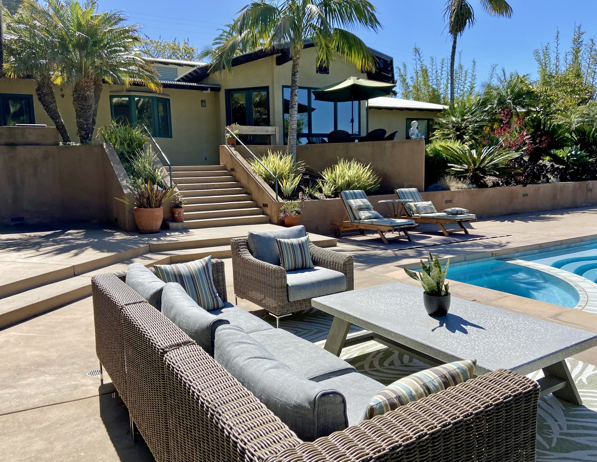 Earthy, Relaxing Pool Deck in Southern California - Photo 2