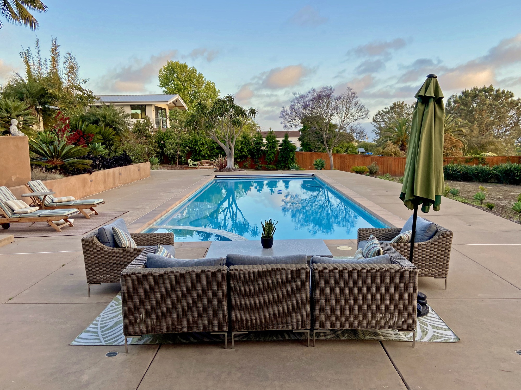 Earthy, Relaxing Pool Deck in Southern California - Photo 3