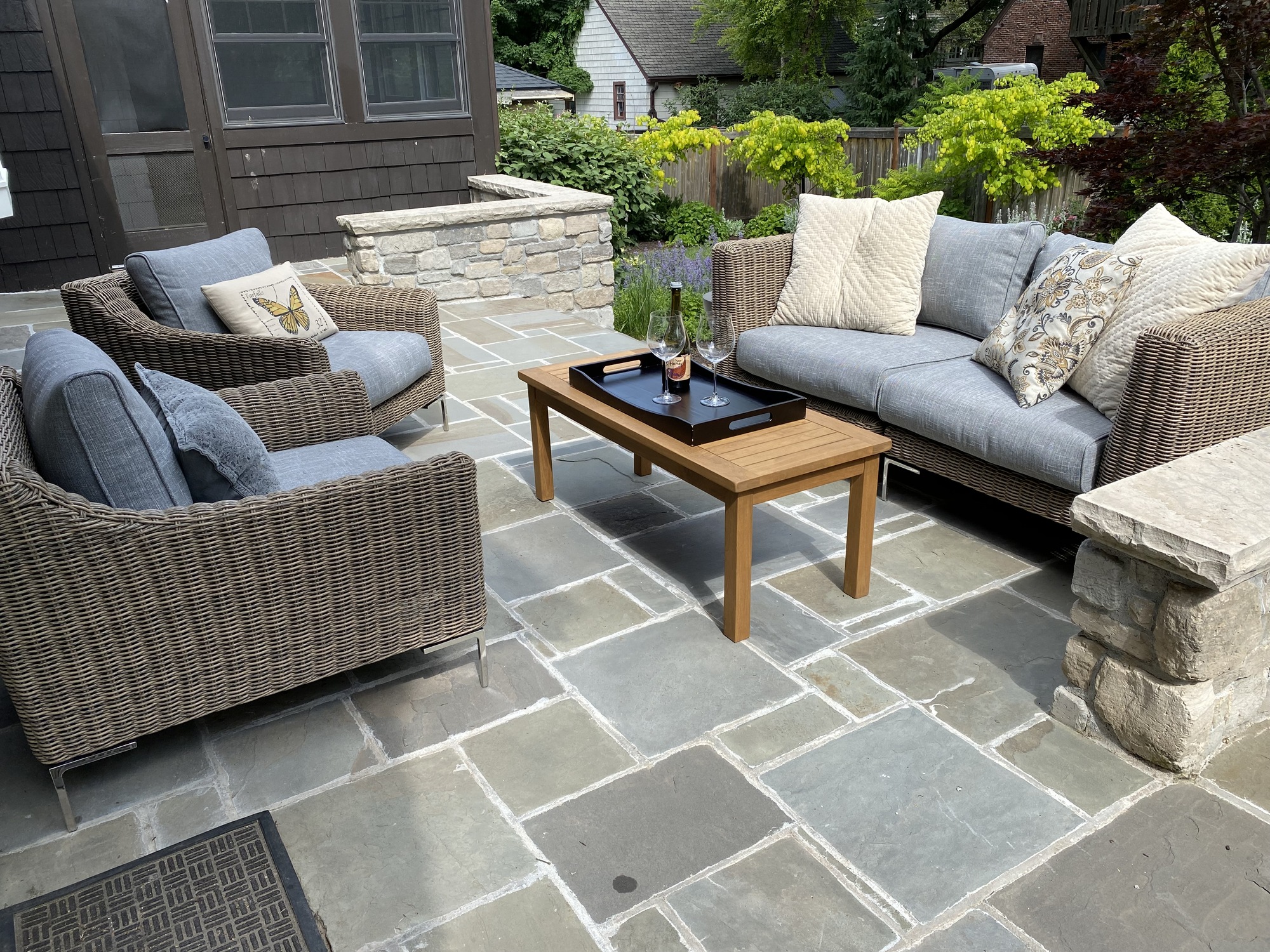 Wicker Loveseat + 2 Armchairs in Lincoln, NE - Photo 1