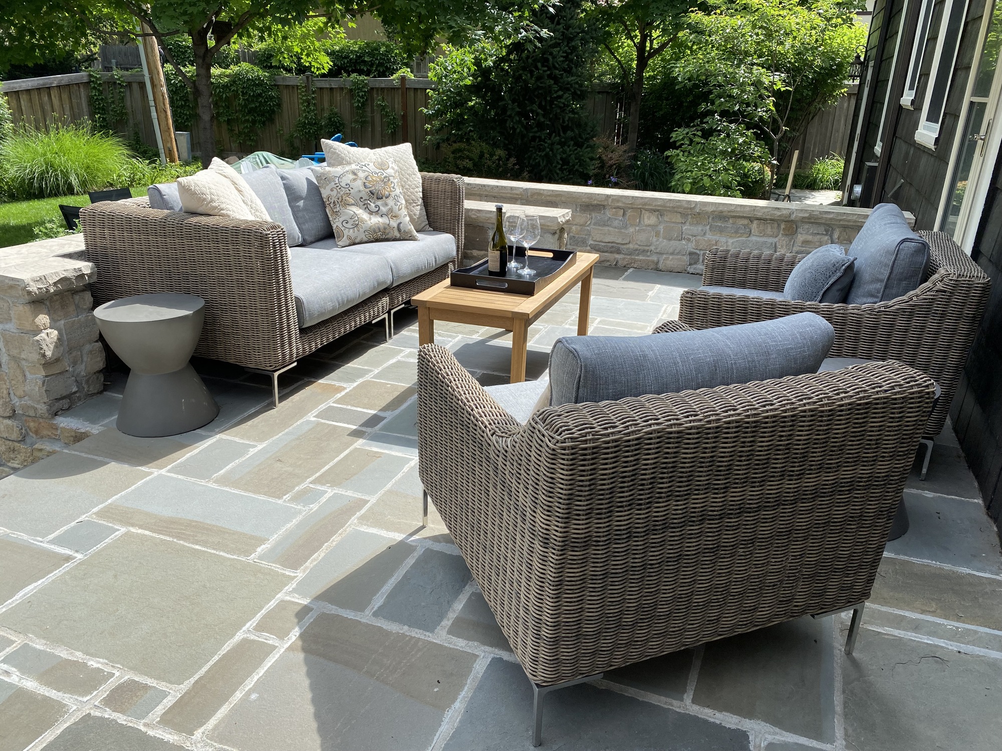 Wicker Loveseat + 2 Armchairs in Lincoln, NE - Photo 2