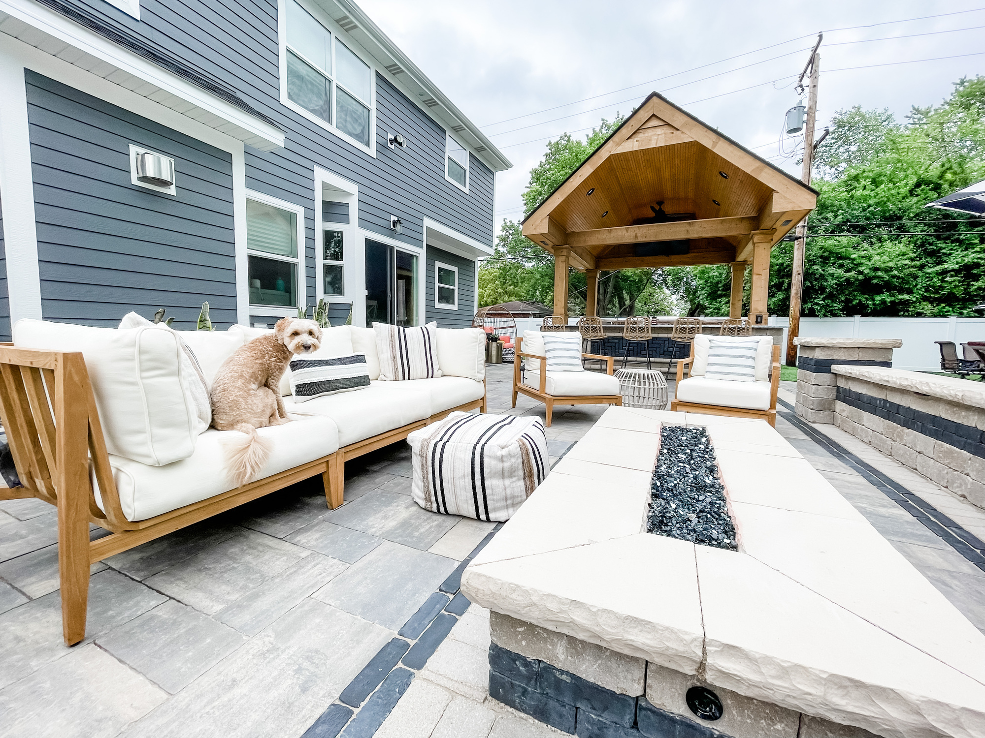 A Social Family’s Rustic Stone Patio in Illinois - Photo 7