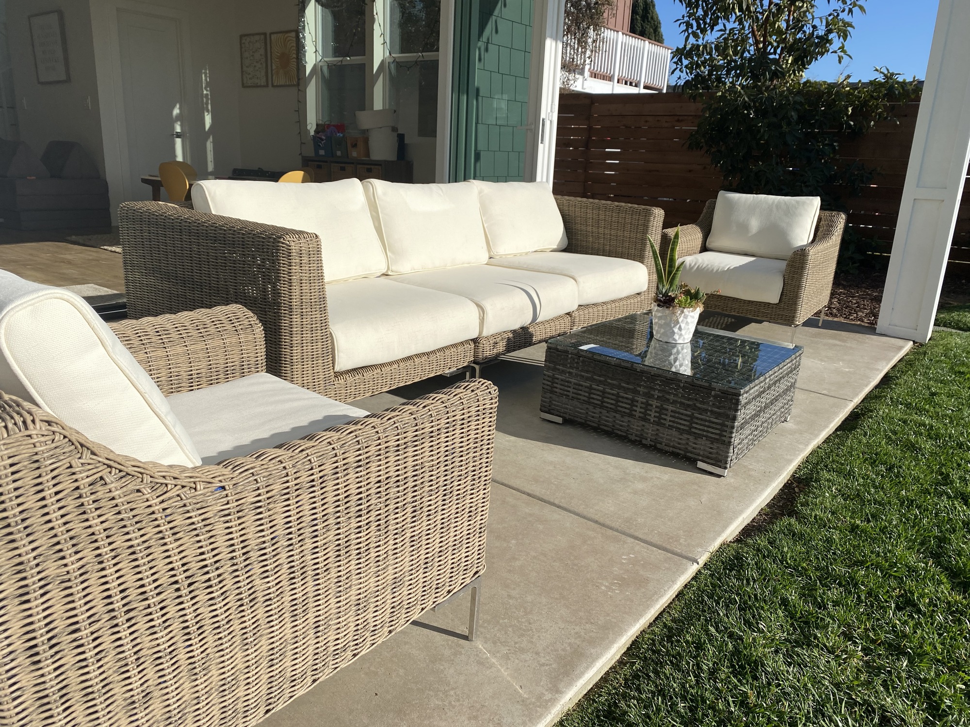 A Modern Beachy Backyard with Covered Patio - Photo 2
