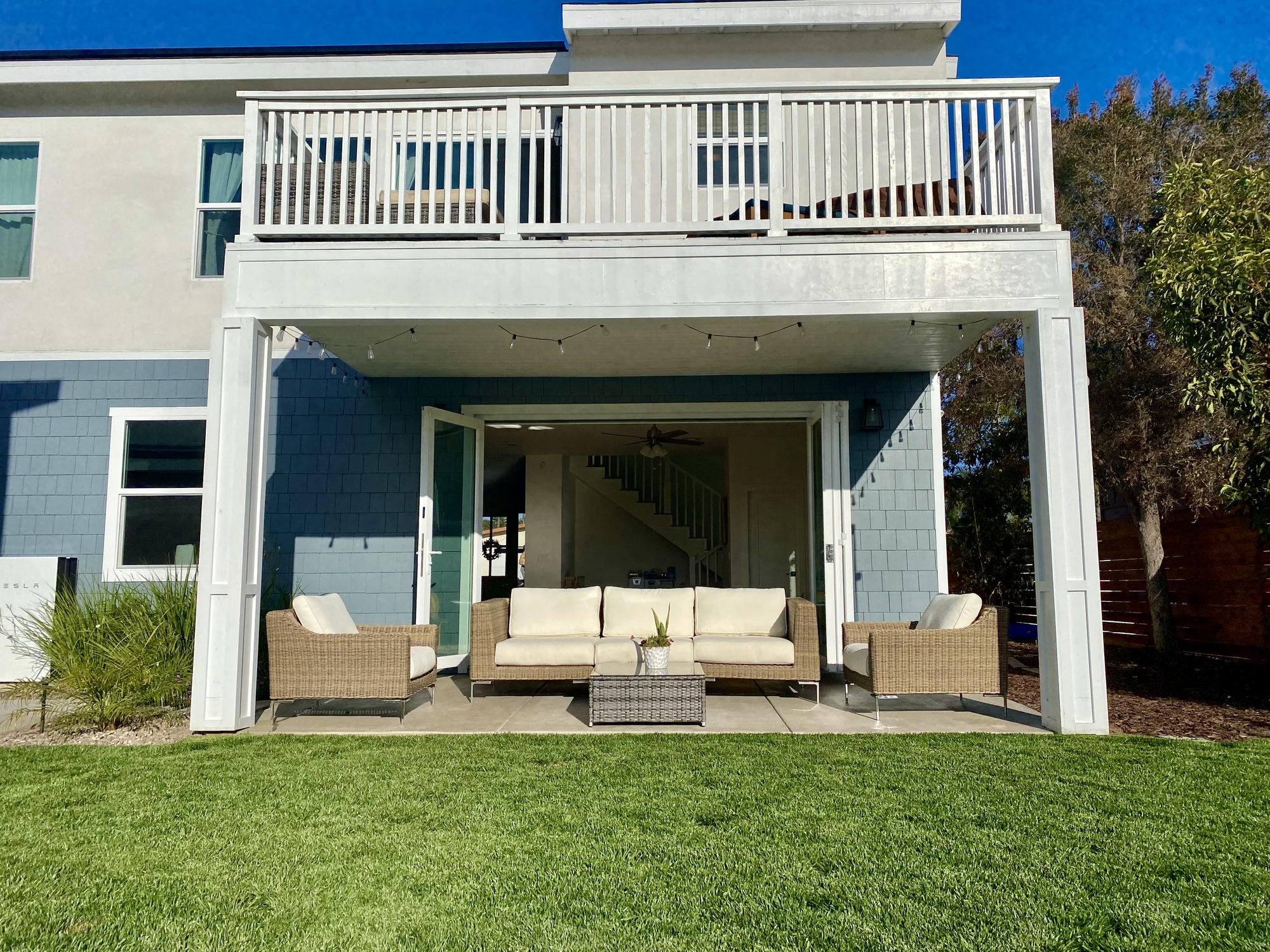 A Modern Beachy Backyard with Covered Patio - Photo 4