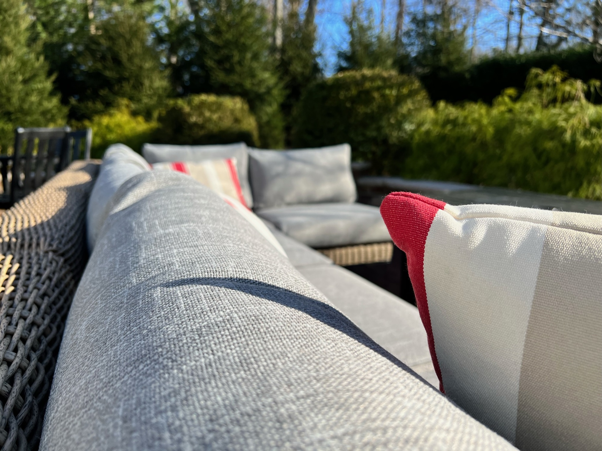 A Carolina-Style Porch and Red Paver Patio in New Jersey - Photo 3