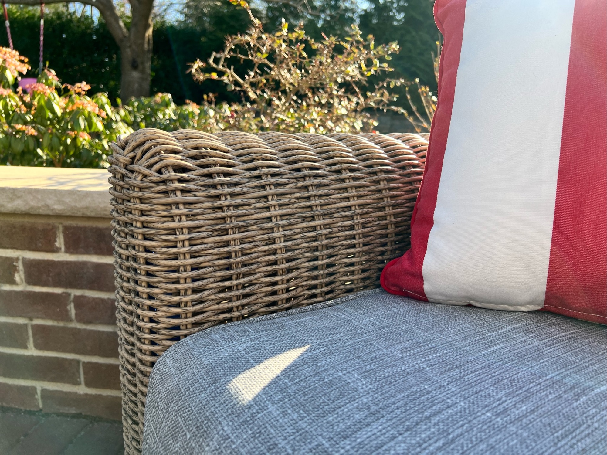 A Carolina-Style Porch and Red Paver Patio in New Jersey - Photo 5