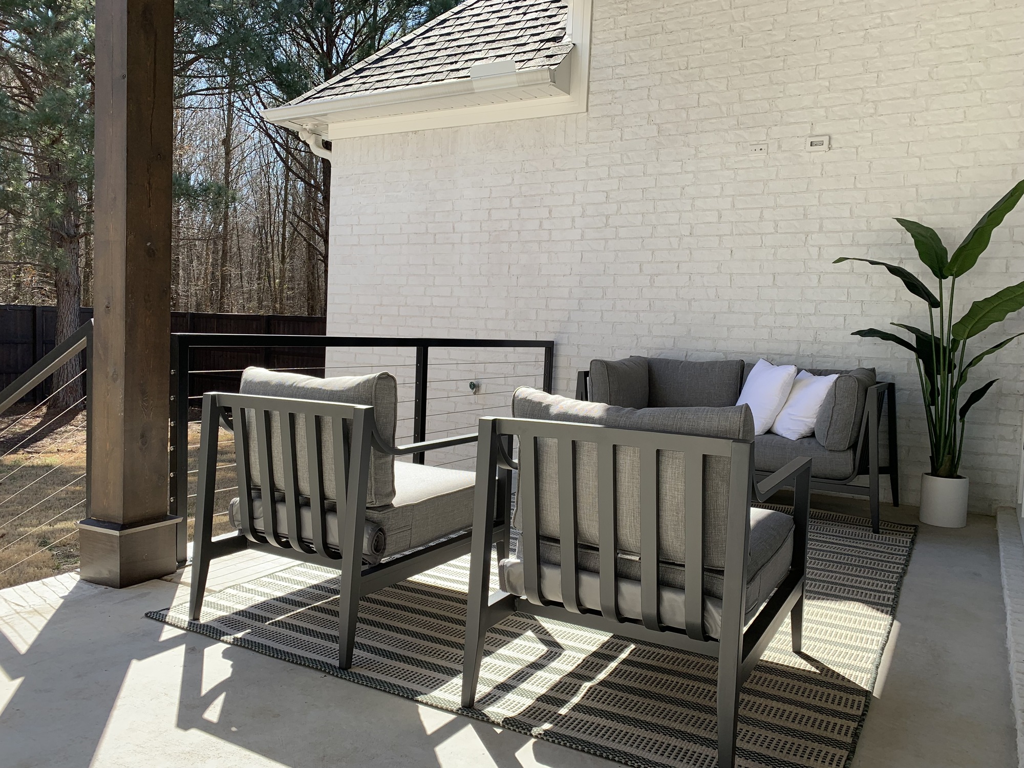 A Family’s Relaxing Covered Patio in Conway, Arkansas - Photo 1