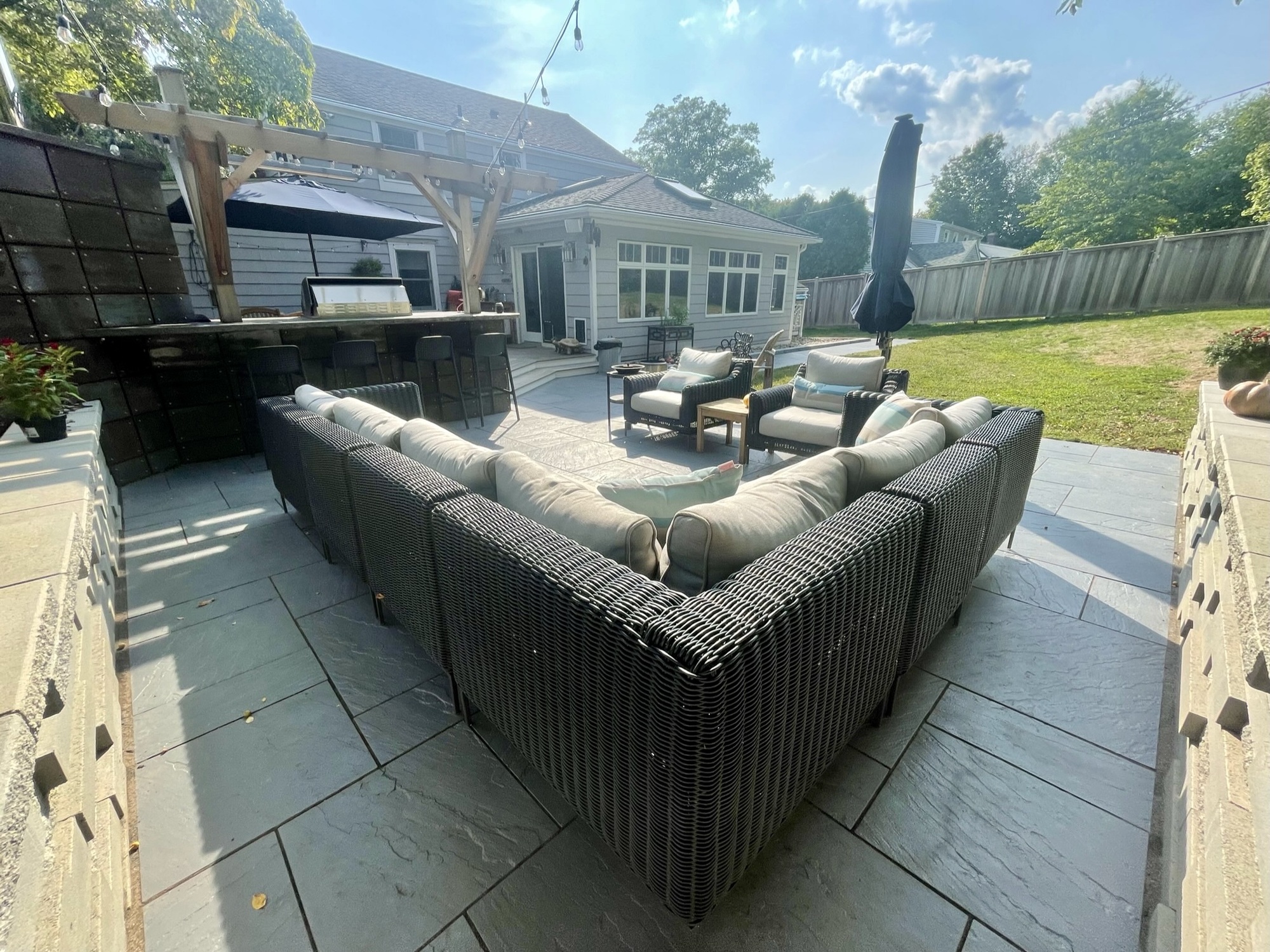 A Cozy Outdoor Living Room & Kitchen for Entertaining - Photo 6