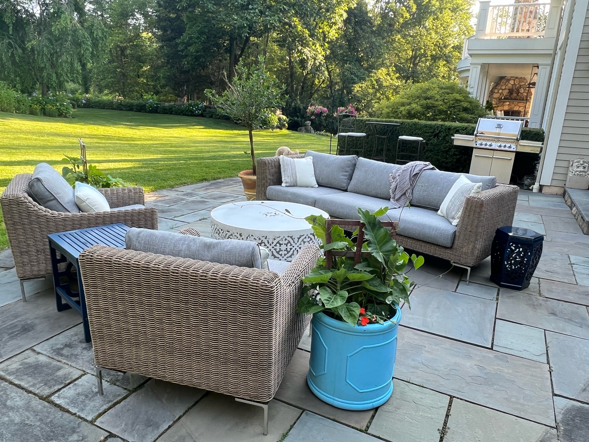 A Multi-Level Backyard and Garden in Bedford, NY - Photo 1