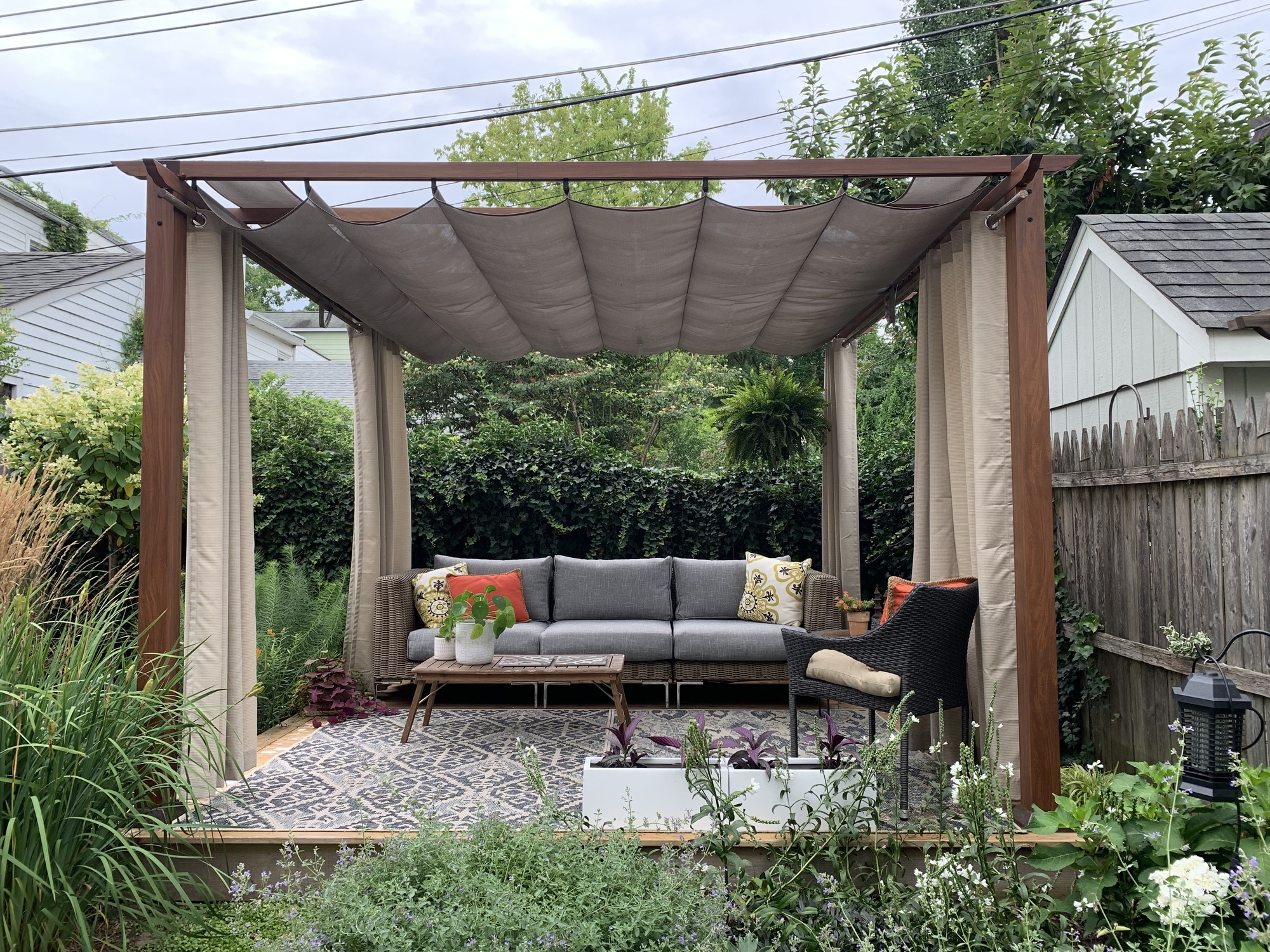 A Shaded Outdoor Living Room in Lambertville, NJ - Photo 1