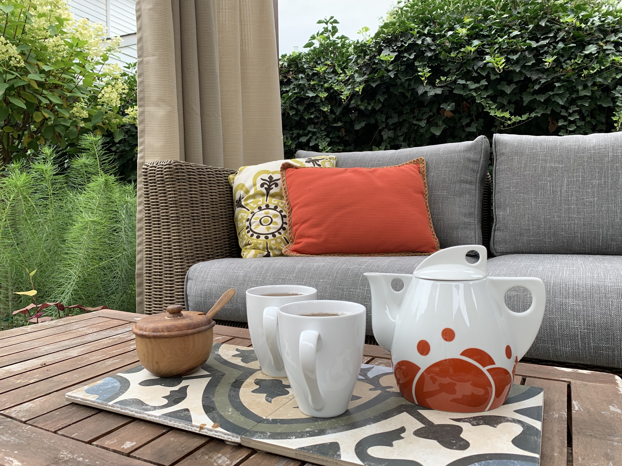 A Shaded Outdoor Living Room in Lambertville, NJ - Photo 2