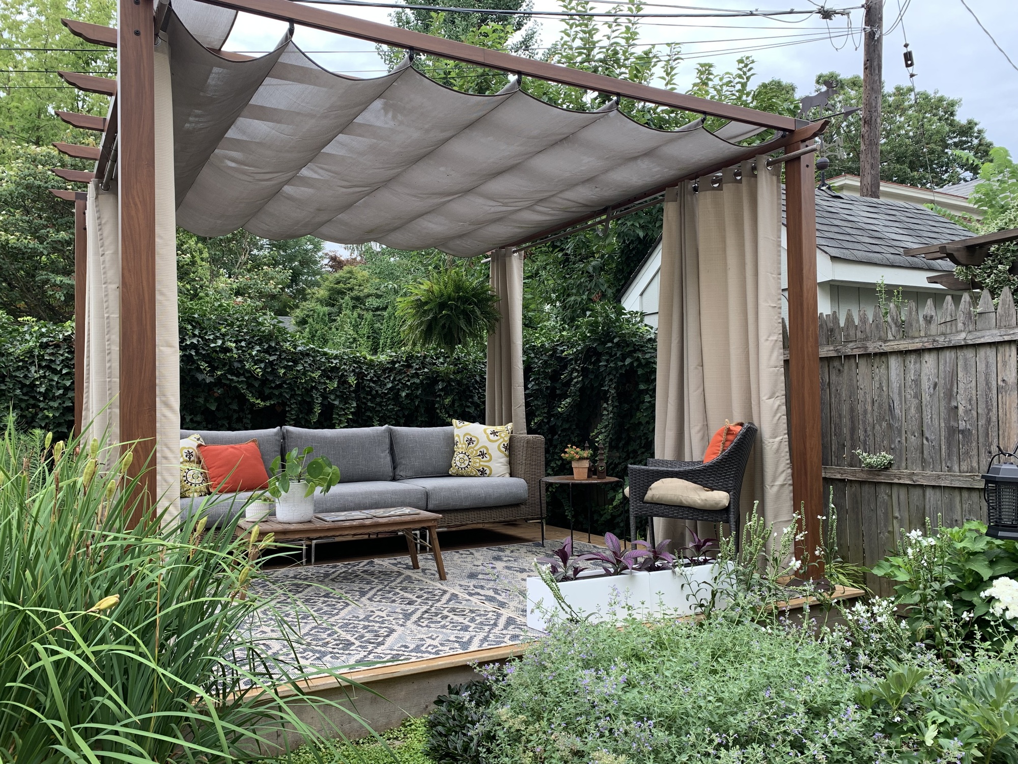 A Shaded Outdoor Living Room in Lambertville, NJ - Photo 3