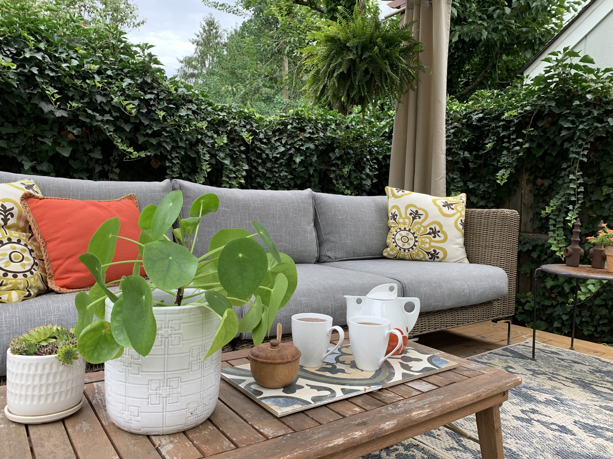 A Shaded Outdoor Living Room in Lambertville, NJ - Photo 4