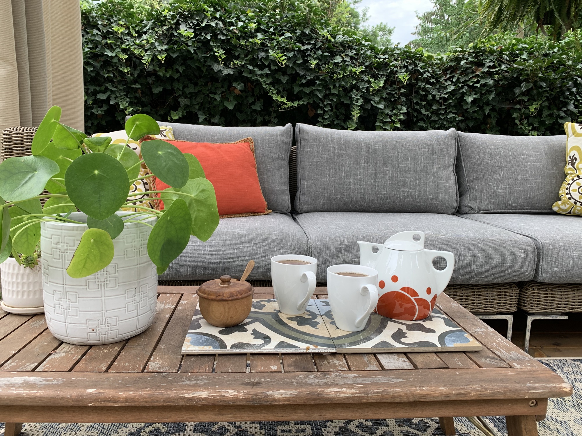 A Shaded Outdoor Living Room in Lambertville, NJ - Photo 6